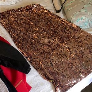 Strapless sequent dress